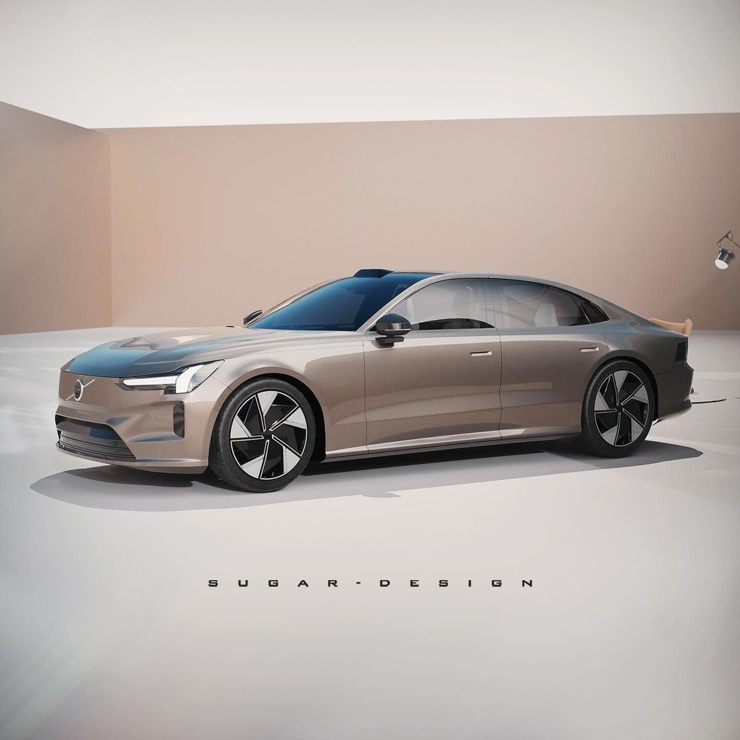 2026 Volvo ES90 Electric Flagship Sedan Digitally Guns For Tesla Model  2026 Volvo ES90 Electric Flagship Sedan Digitally Guns For Tesla Model